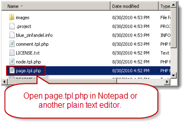 Modify page.tpl.php file